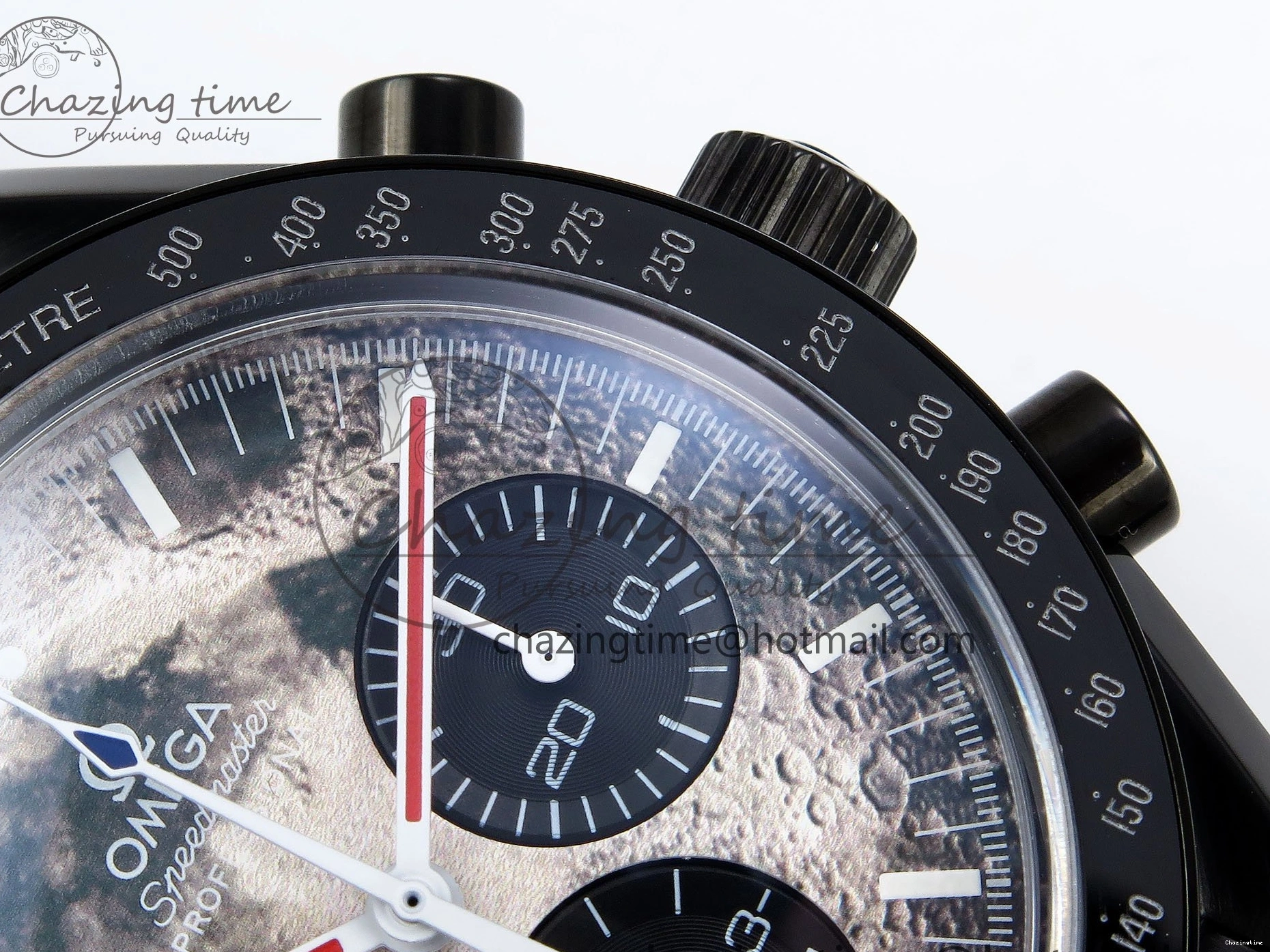 0307 Speedmaster Black Benom PVD Moon RMF Best Edition on PVD Bracelet Lemania HW WrinkleFree 7727